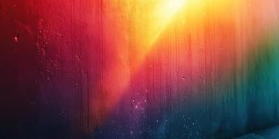 Vibrant colors blend together creating a beautiful abstract display on a wet surface in soft lighting photo