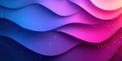 Colorful abstract waves create a vibrant background with soft gradients and subtle depth effect photo