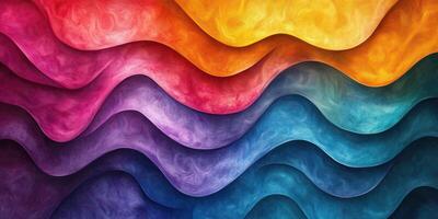 Colorful abstract waves create a vibrant visual display in a dynamic and engaging design composition photo