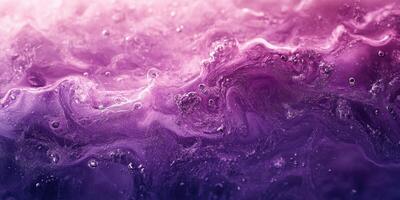 Vibrant swirls of purple and pink fluid patterns create mesmerizing abstract art in a serene, soft atmosphere photo