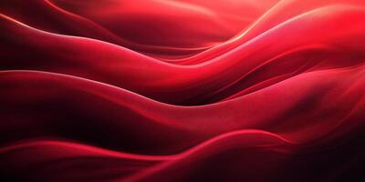Elegant red fabric billows softly under gentle light showcasing rich textures and fluid movement photo