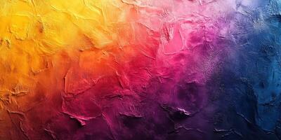 Vibrant abstract texture blending warm and cool colors in dynamic gradient pattern for artistic backdrop photo