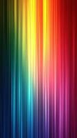 Vibrant display of colors with bright hues blending from blue to yellow at sunset photo