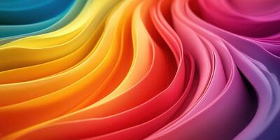 Colorful swirling waves of paper create a vibrant and dynamic visual experience in a bright artistic display photo