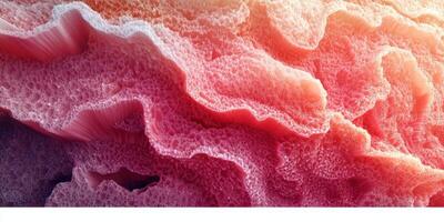 Colorful textured surface resembling organic forms with vivid hues in a modern abstract design photo