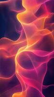 Colorful abstract waves create a mesmerizing display of energy and movement in a vibrant design photo