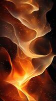 Colorful abstract waves of light create a mesmerizing visual tapestry that evokes a sense of warmth and energy photo