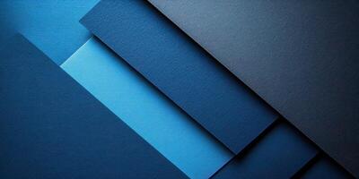 Layers of blue paper arranged in a visually appealing composition showcasing texture and color variations photo