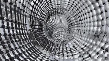 Abstract Spiral Structure Featuring an Intricate and Patterned Surface video
