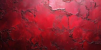 Vibrant red textured wall showcasing deep hues and intricate patterns with a dramatic flair photo