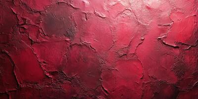 Textured red wall surface with rich color variations and subtle depth effects in an artistic design photo