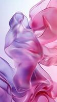 Colorful flowing fabric creates a dynamic and artistic display of light and texture in a soft background photo