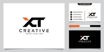 Initial XT, TX Alphabets Letters Logo Monogram vector