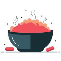 Concept Illustration of a Cheesy Macaroni Delight with Noodles and Melted Goodness vector