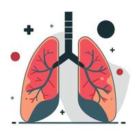 Comprehensive Lungs Concept Illustration Guide Structure, Function, and Diseases vector