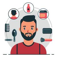 Comprehensive Guide to Male Grooming Tips, Tools, and Techniques for a Polished Look vector