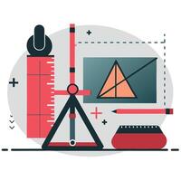 Visualizing the Essence of Mathematics through Conceptual Illustration vector