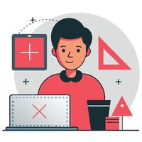 Visualizing Mathematical Concepts with an Illustrative Approach vector
