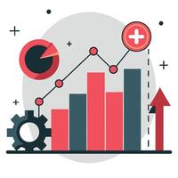 Visualizing Key Performance Indicators A Guide to Metrics in Concept Form vector