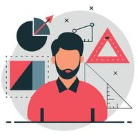 Illustrative Representation of Core Mathematical Concepts vector