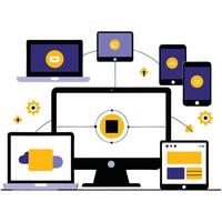 Multi Device Targeting Reaching Audiences Across Devices for Maximum Impact vector