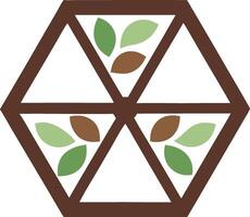 Modern geometric tea container with earthy tones vector