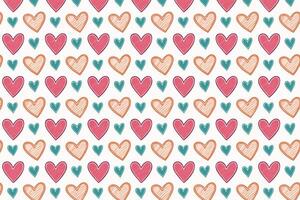 A seamless pattern with many hearts on it vector