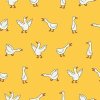 Goose Seamless Pattern Background for Print Fabric Surface Fashion Wrapping vector