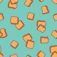Bread Seamless Pattern Background for Surface Print Fabric Fashion Wrapping vector