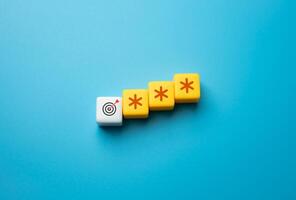 Task with an asterisk. Concept of a very complex task that requires extraordinary thinking. Challenge requiring deep expertise, analytical thinking, and innovation. Think beyond conventional solutions photo