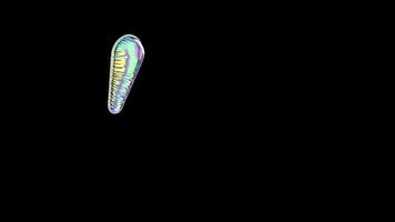 Apostrophe Symbol Balloon Iridescent Typefaces On Alpha Loop video
