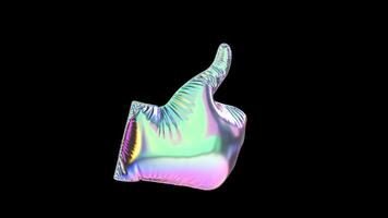 Like Balloon Iridescent Icon On Alpha Loop video