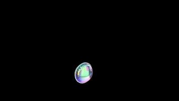 Dot Symbol Balloon Iridescent Typefaces On Alpha Loop video