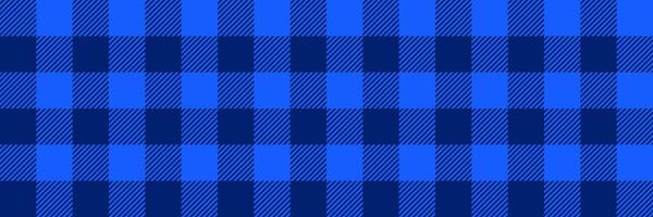Deep blue gingham seamless pattern. Navy vichy background texture for textile design, fabric swatch, scarf cloth, suit print. Masculine checkered tweed plaid repeating wallpaper. vector