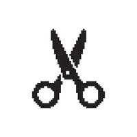 scissors pixel art vector