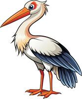 Graceful Stork Design Available on EPS File vector