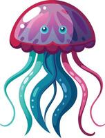 Elegant Jellyfish Design Available on EPS File vector