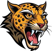 Majestic Roaring Jaguar Artwork Available on EPS File vector
