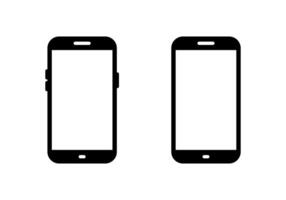 Mobile phone, cellphone icon in generic style. Gadget, smartphone sign symbol vector