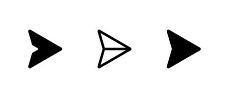 Send message button icon set in trendy style. Social media share, repost sign symbol vector