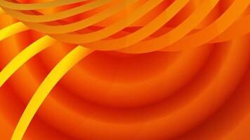 Abstract orange color background, modern design stripes background with curve lines, illustration. vector