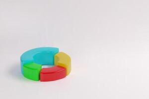 3d render pie chart circle poster diagram infographic object. Rotation round cycle scheme process template. graph of data, timeline process, statistic info. Background segment wheel vector