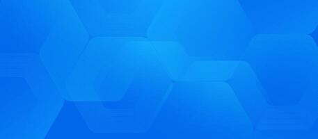 Abstract blue background with geometric hexagonal shapes and subtle gradient lines, perfect for tech and business designs vector