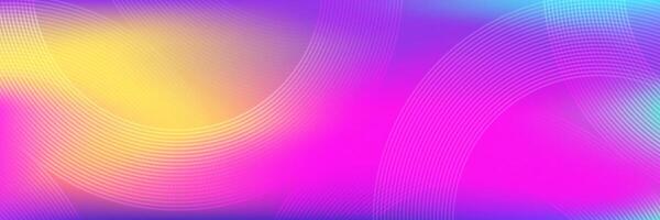 Vibrant Abstract Gradient Background with Curved Lines vector