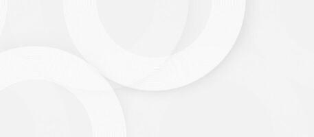 Minimalist White Abstract Background with Curved Lines vector