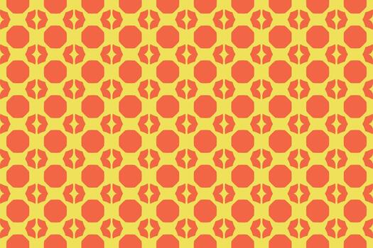 Abstract colorful geometric octagon rhombus shapes elements pattern design banner. vector