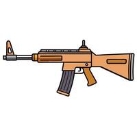 Detailed Firearm Design - Gun Art vector