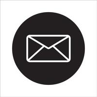 Email envelope icon, illustration on white background. vector