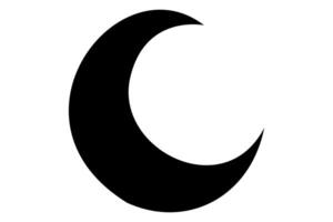 Chic and simple one line moon icon for modern web design vector