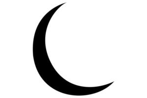 Continuous line moon icon drawing for elegant branding projects vector